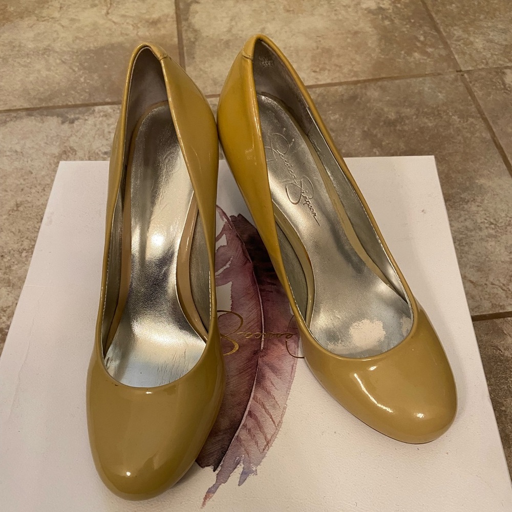 Patent leather heels